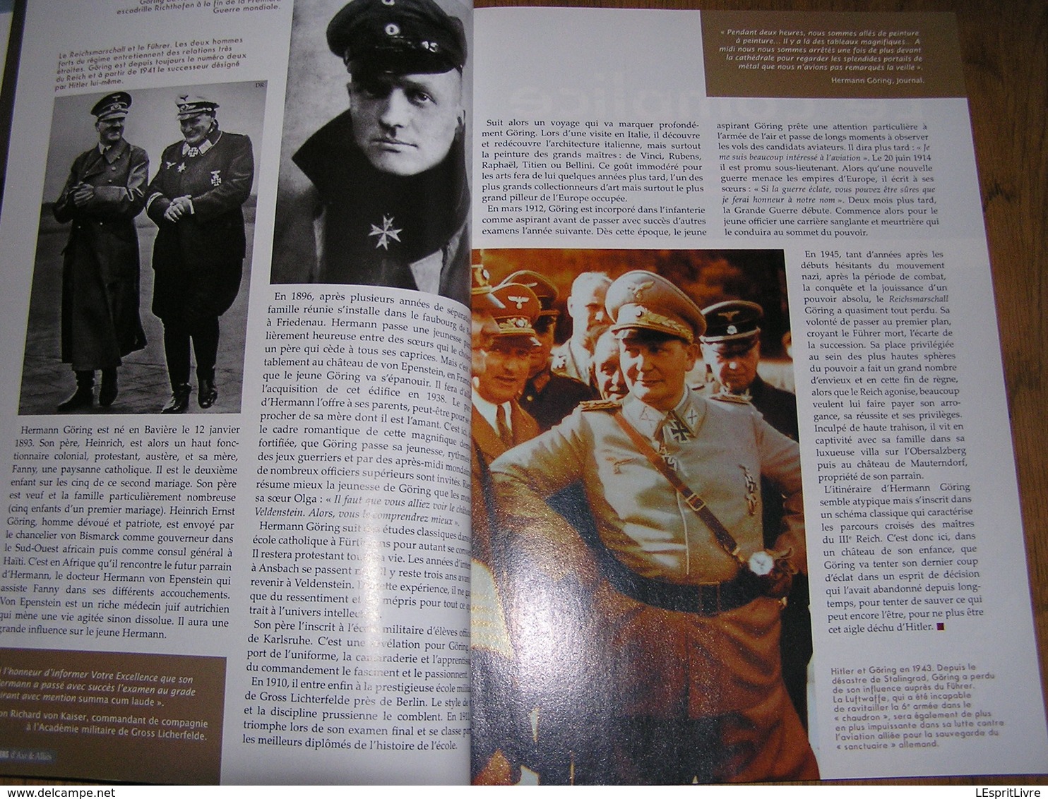 LES DOSSIERS D' AXE ET ALLIES N° 1 Guerre 40 45 Göring Complice De Hitler 3 è Reich Chef Luftwaffe Aviation Pilleur Art - Guerre 1939-45