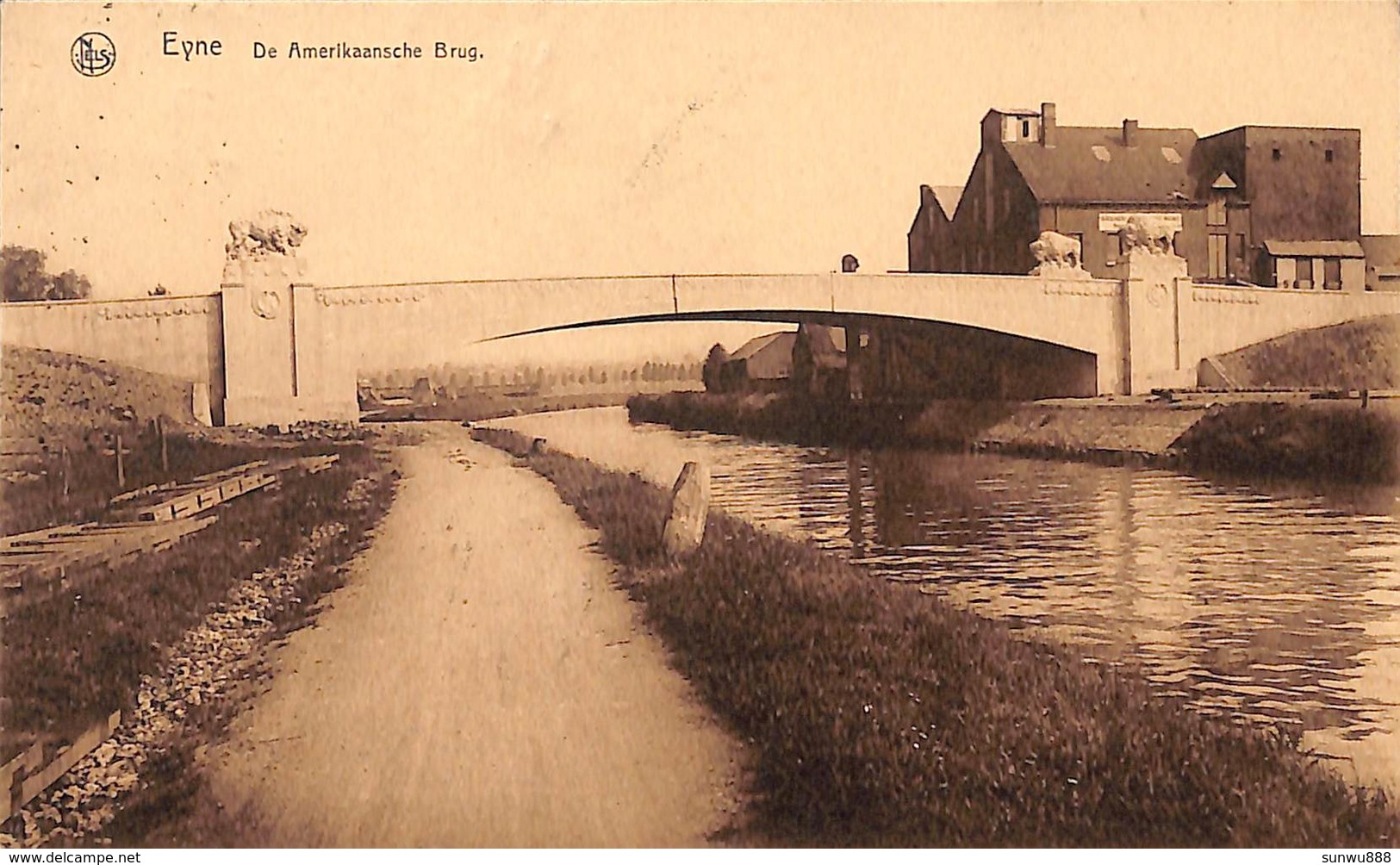 Eyne - De Amerikaansche Brug (Uitg. M. Van Maercke 1934) - Oudenaarde