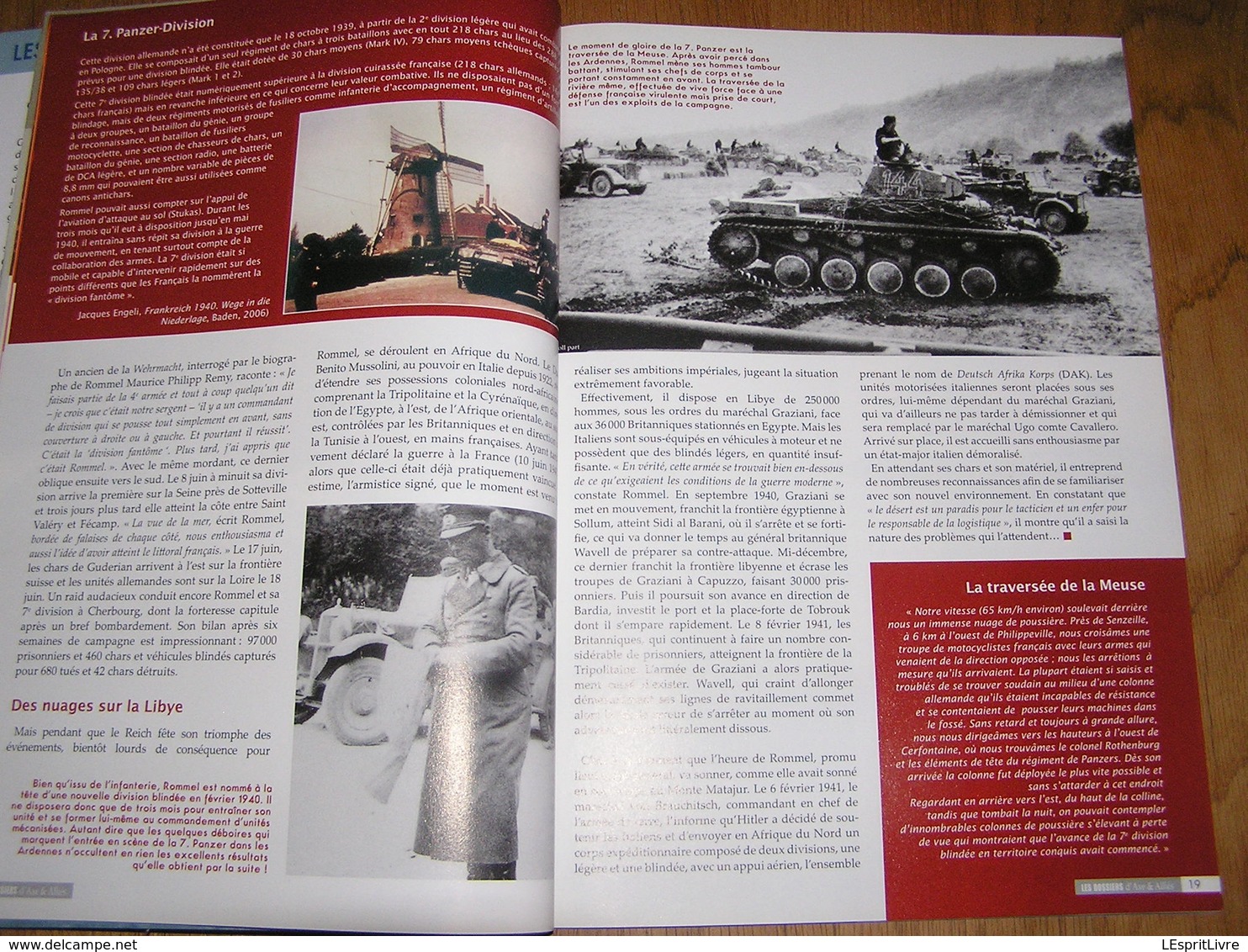 LES DOSSIERS D' AXE ET ALLIES N° 2 Guerre 40 45 Rommel Meuse Afrique Afrikakorps Mur Atlantique Normandie Complot Hitler