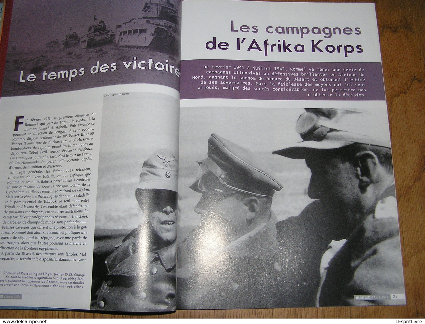 LES DOSSIERS D' AXE ET ALLIES N° 2 Guerre 40 45 Rommel Meuse Afrique Afrikakorps Mur Atlantique Normandie Complot Hitler