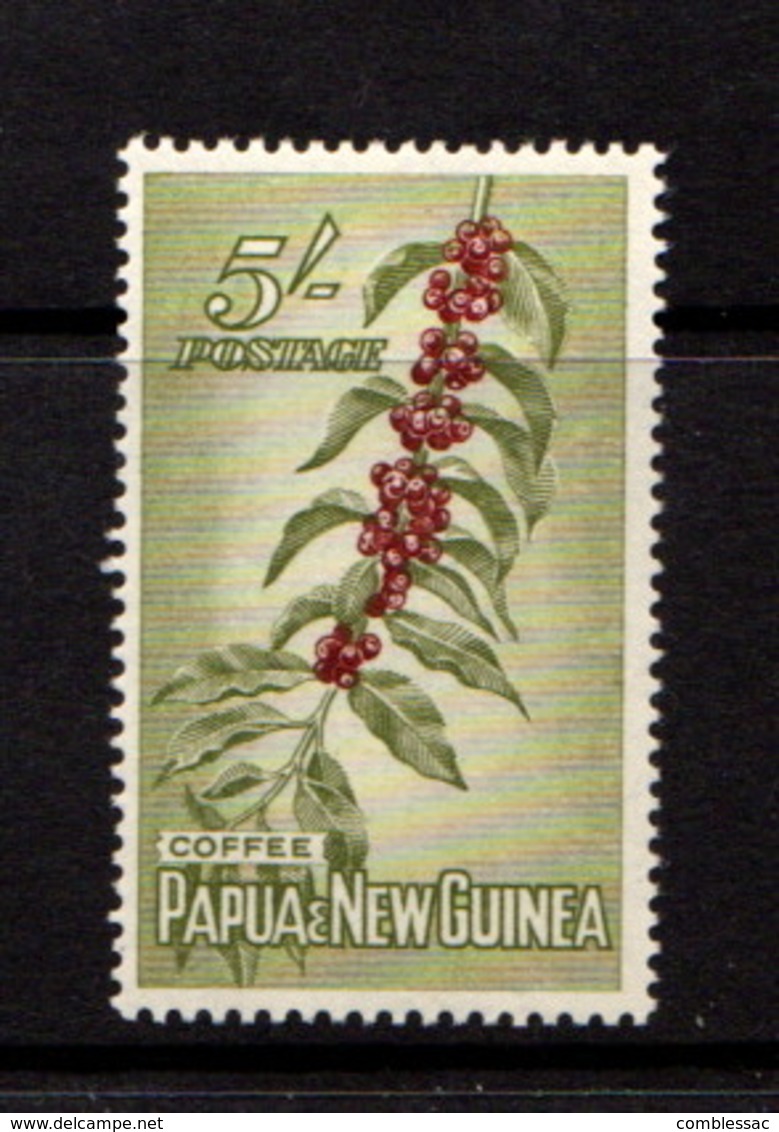 PAPUA  NEW  GUINEA    1958    5/-  Crimson  And  Olive  Green    MNH - Papua New Guinea
