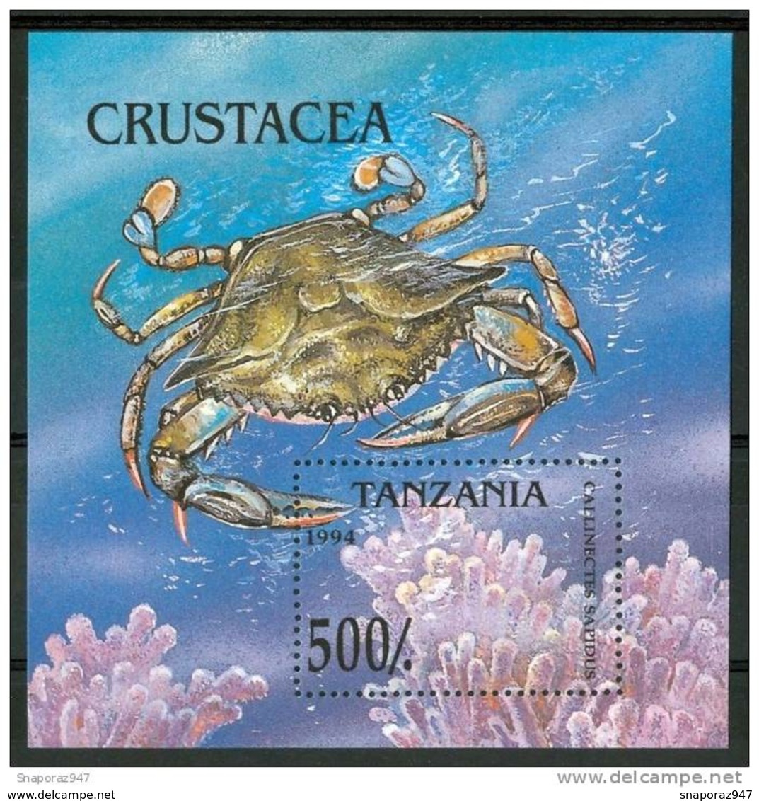 1994 Tanzania Crostacei Crustaceans Crustacès Set MNH** Po103 - Crostacei