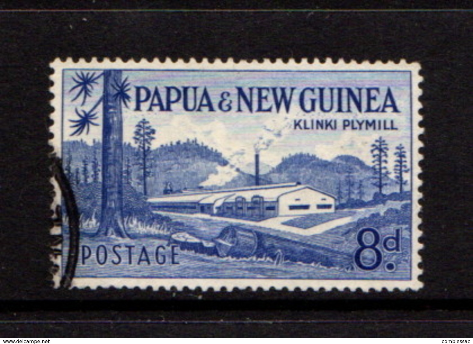 PAPUA  NEW  GUINEA    1958    8d  Deep  Ultramarine    USED - Papúa Nueva Guinea