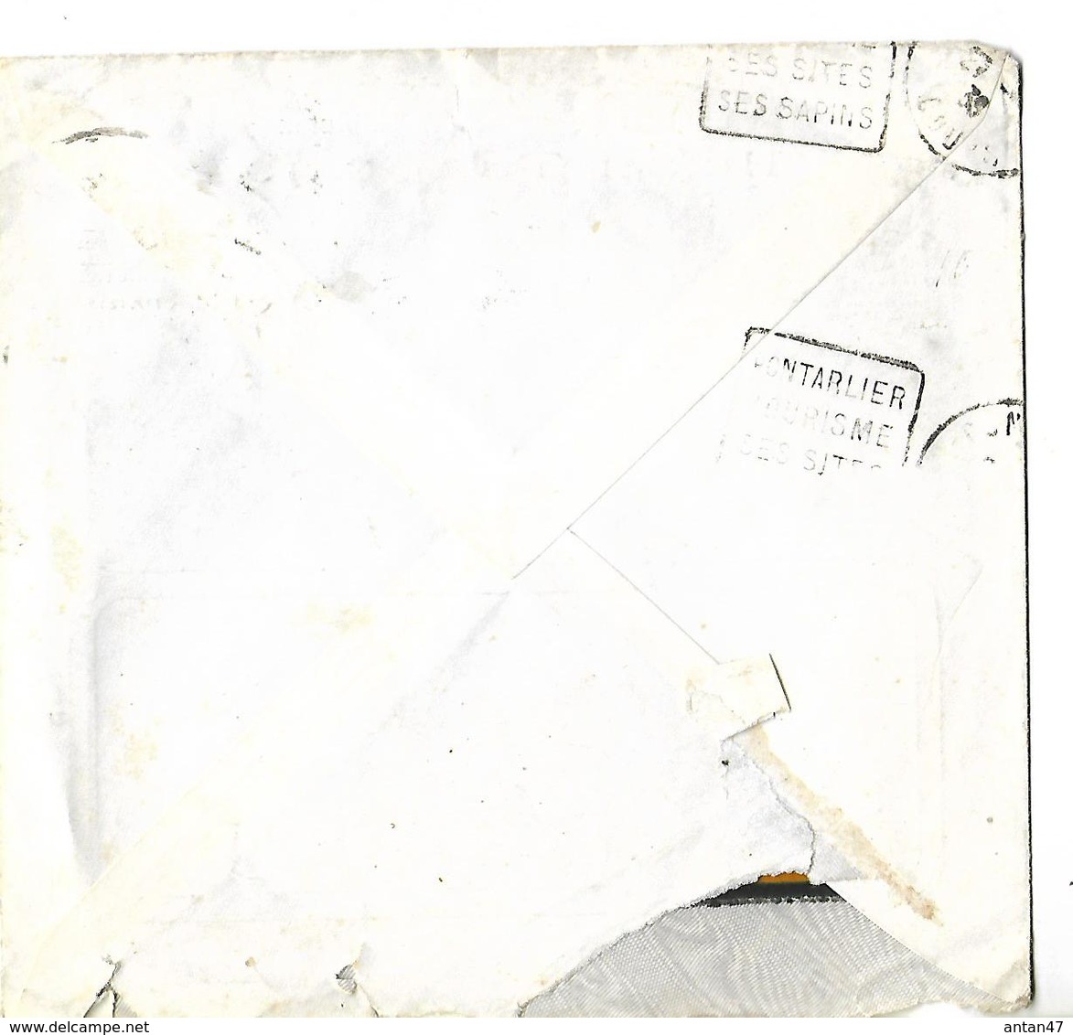 Enveloppe Commerciale 1938 / 08 RAUCOURT / Henri TURQUAIS / Boucleries, Fonderie & Chaînerie / Sanglier - 1900 – 1949