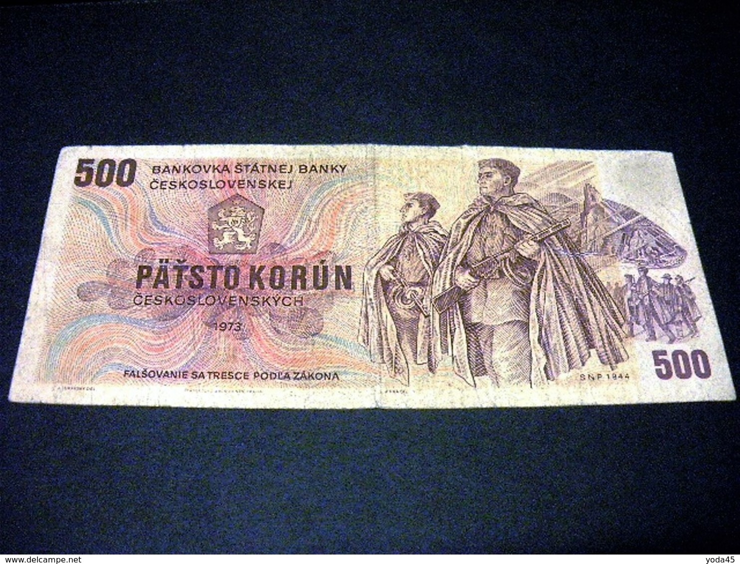 TCHECOSLOVAQUIE 500 Korun 1973, Pick N° 93, CZECHOSLOVAKIA CESKOSLOVENSKA - Tsjechoslowakije