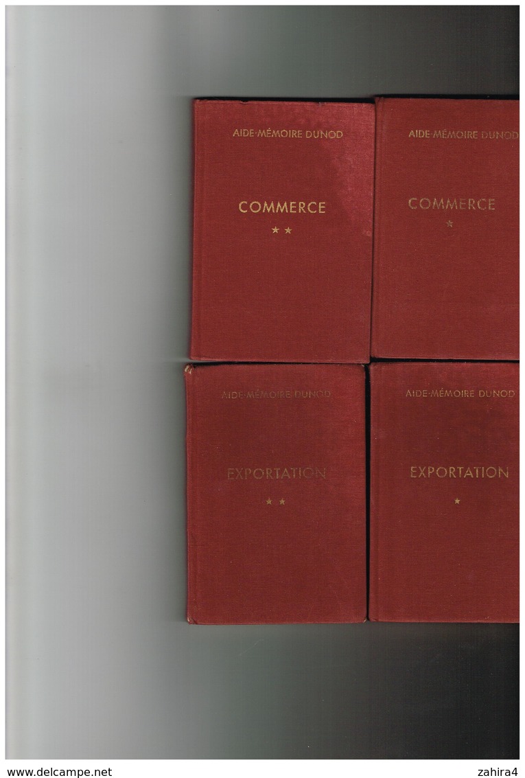 Lot 4 Aide Mémoire Dunot - Commerce 1 & 2 Saugues Richard Pécoup Rideau 1965 - Exportation1 & 2 M.G.Le Pan De Ligny 1967 - Comptabilité/Gestion