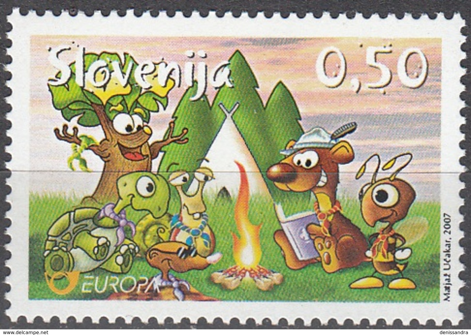 Slovenija 2007 Yvert 587 Neuf ** Cote (2015) 2.50 Euro Europa CEPT Le Scoutisme - Slovenia