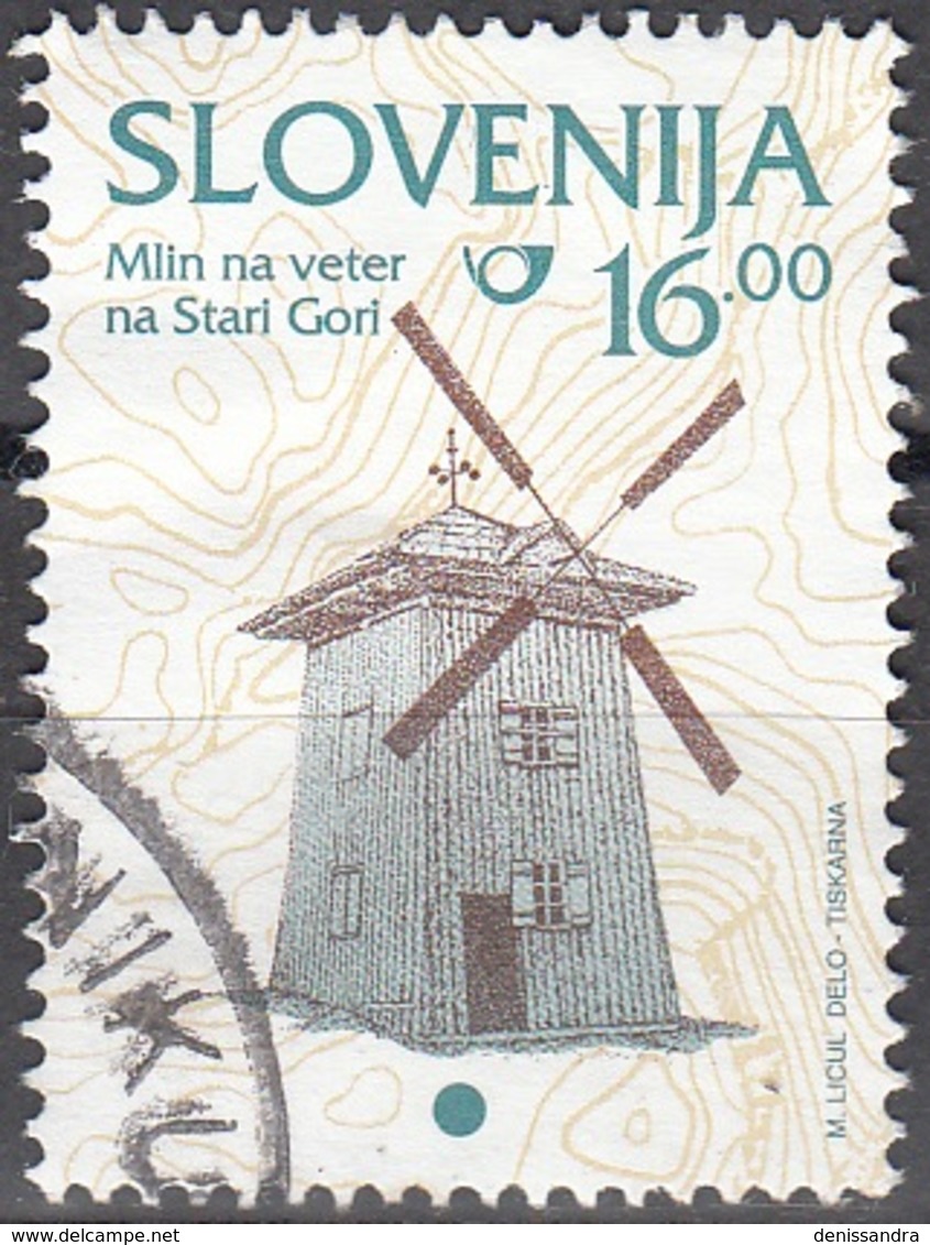 Slovenija 1999 Michel 254 O Cote (2006) 0.50 Euro Moulin à Stara Gora Cachet Rond - Slovénie