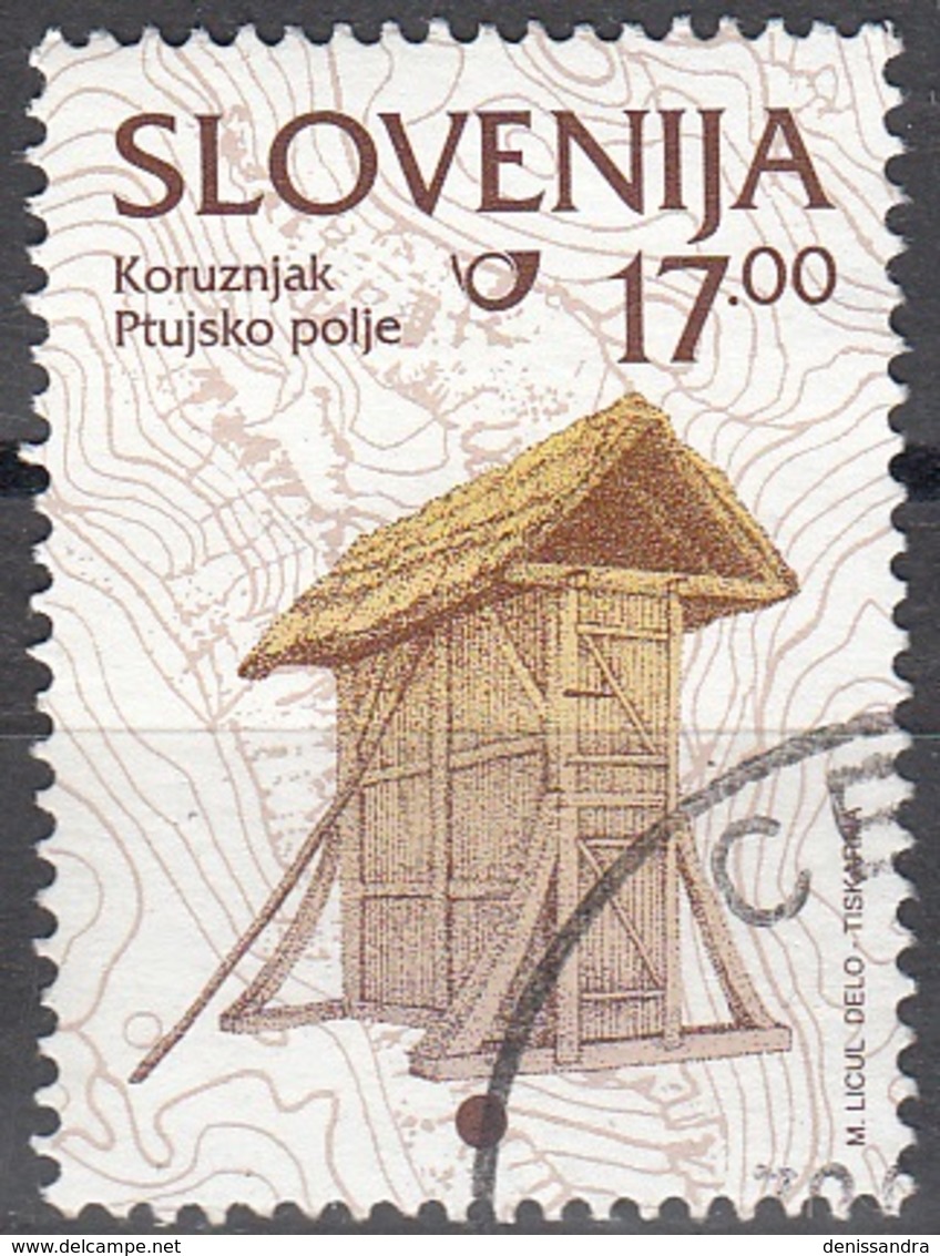 Slovenija 1999 Michel 260 O Cote (2006) 0.30 Euro Touraillage De Mais à Ptujsko Polje Cachet Rond - Slovenia