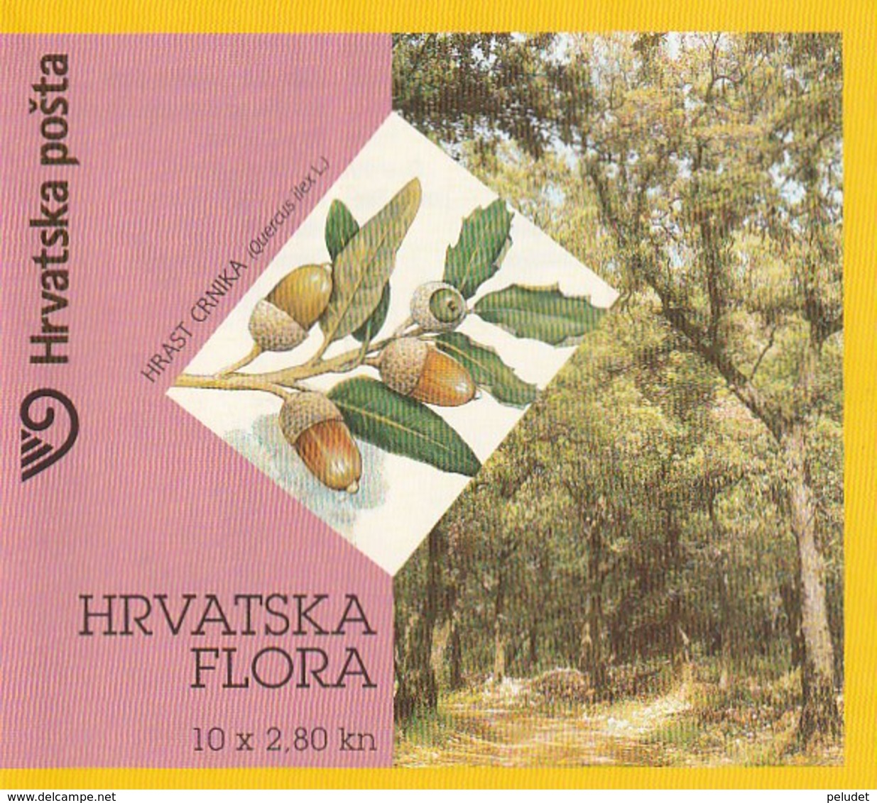 CROATIA - CROATIAN FLORA - OAK TREES - 3 BOOKLET - Croacia