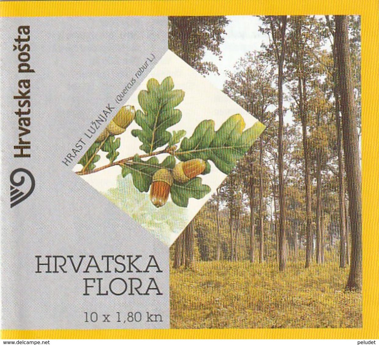 CROATIA - CROATIAN FLORA - OAK TREES - 3 BOOKLET - Croacia