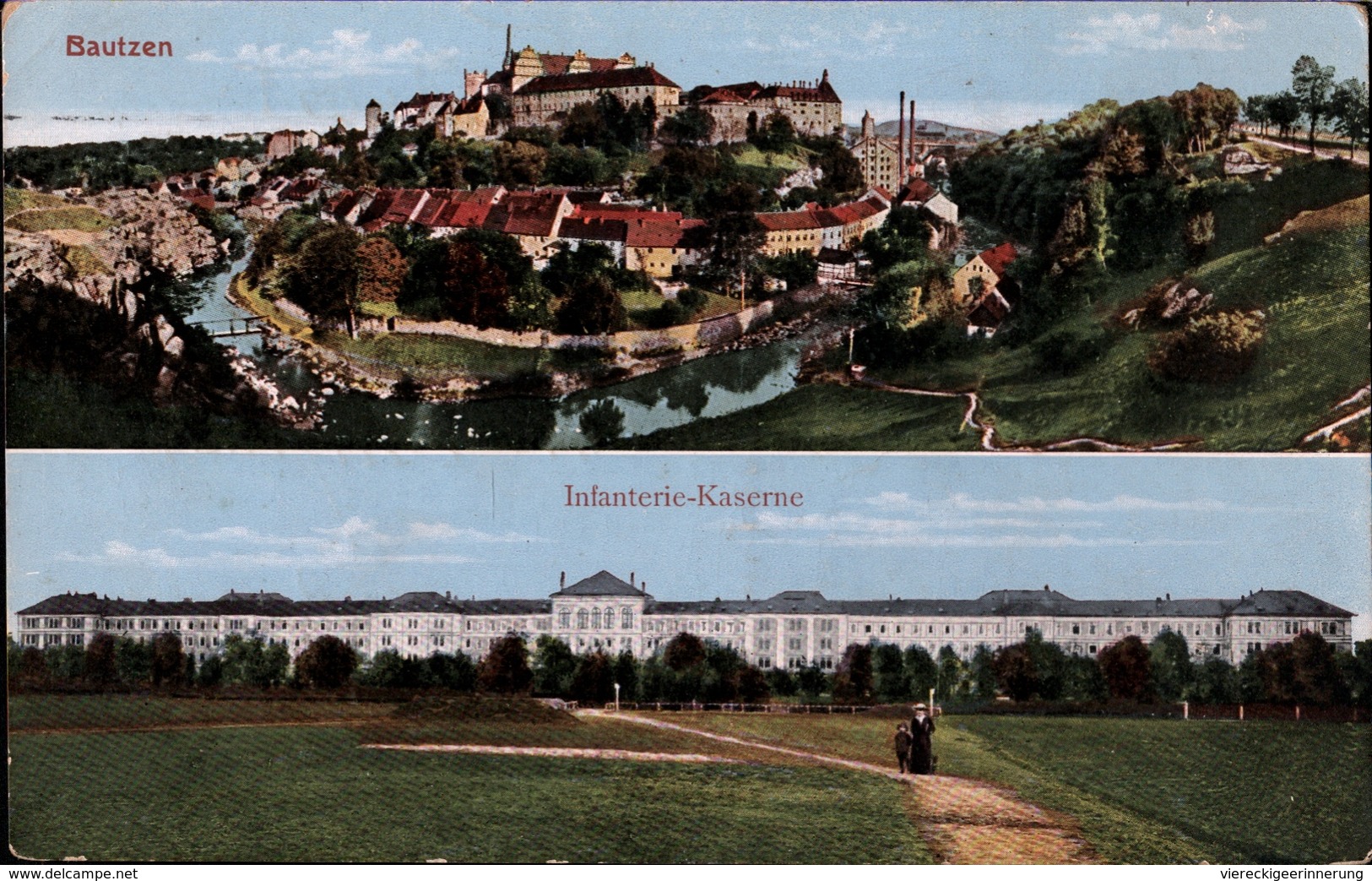 ! 1916 Alte Ansichtskarte Bautzen, Feldpost, Infanterie Kaserne, Sachsen, Militaria - Bautzen