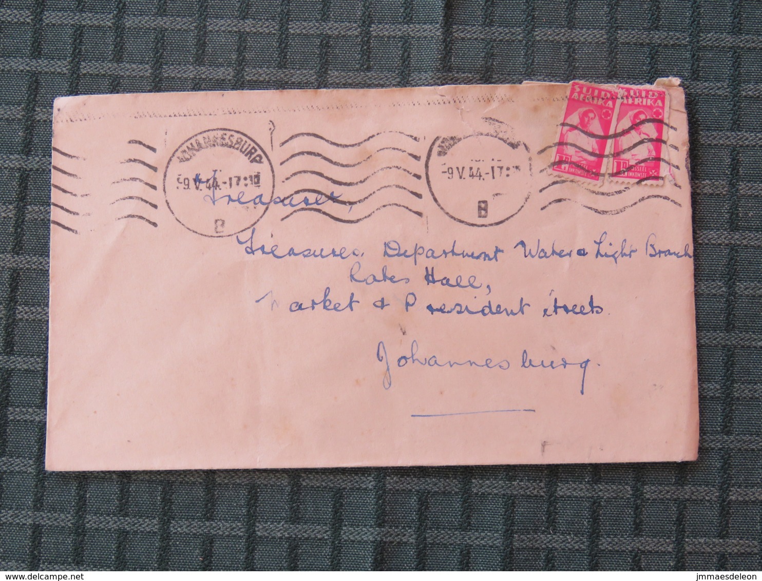South Africa 1944 Cover Johannesburg To Johannesburg - Nurse - Red Cross - Briefe U. Dokumente