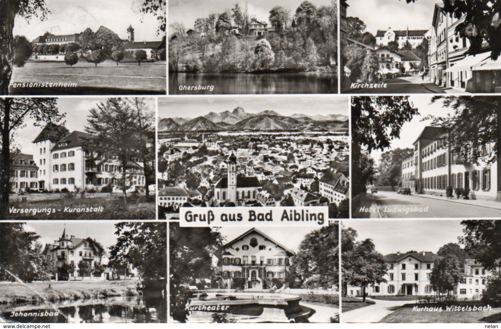 GRUSS AUS BAD AIBLING-REAL PHOTO- VIAGGIATA 1956 - Bad Aibling