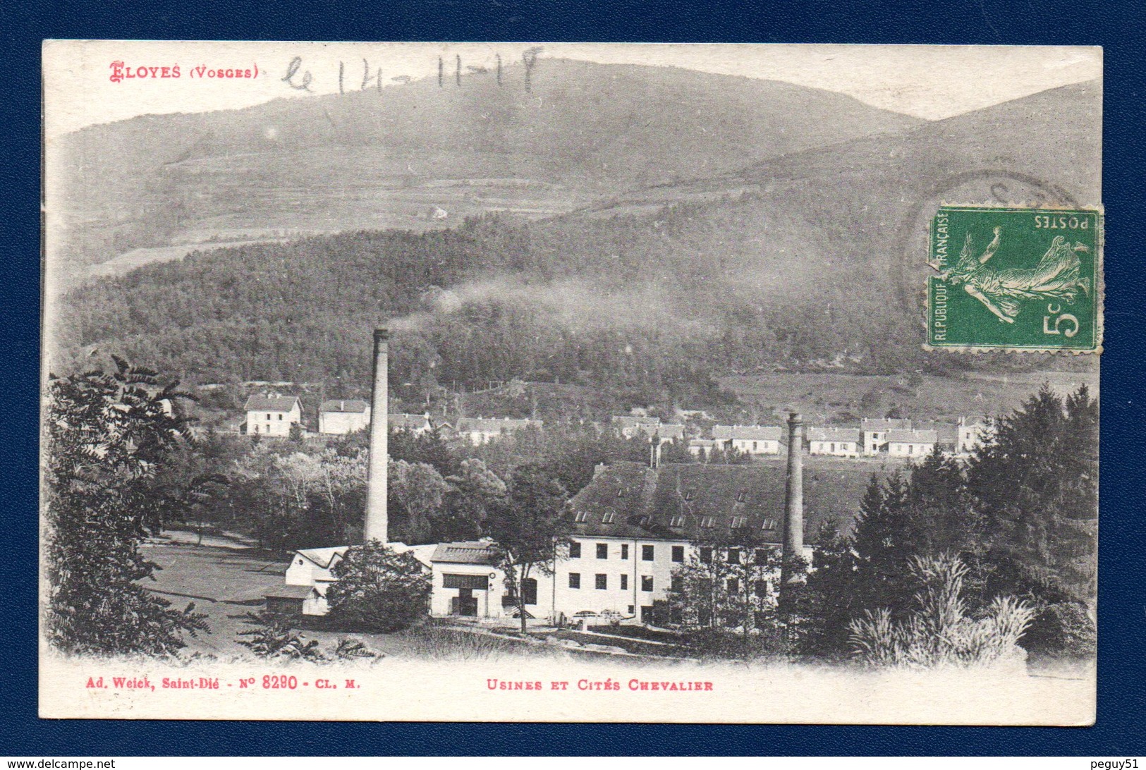 88. Eloyes. Usines Et Cités Chevalier. 1918 - Pouxeux Eloyes