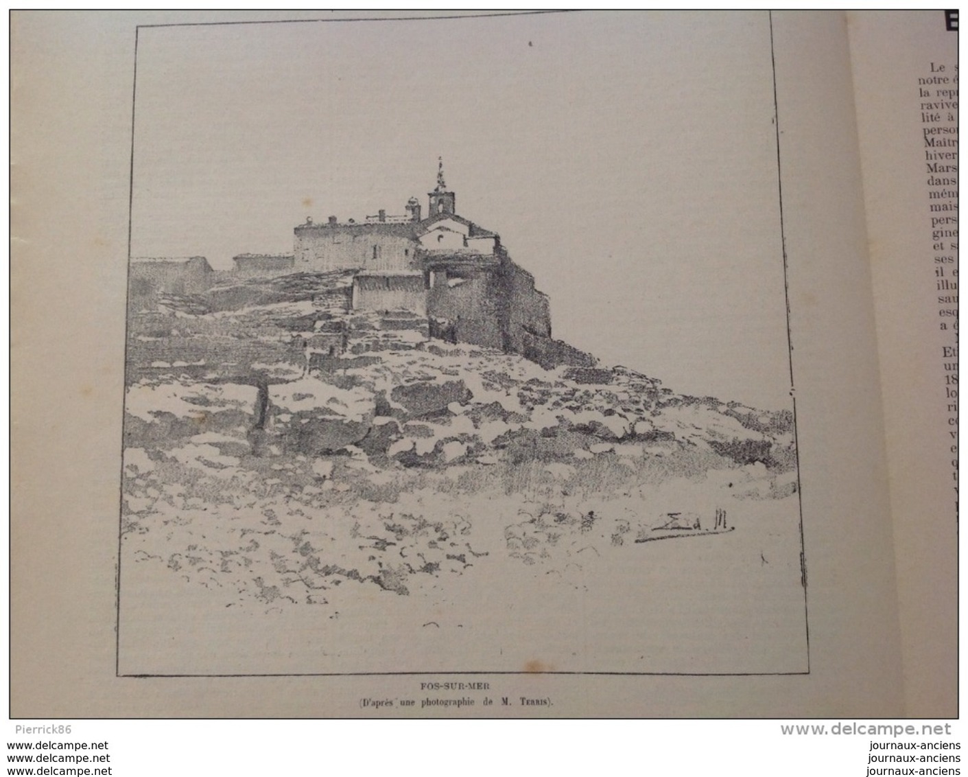 1895 FOS SUR MER ( PROVENCE ) / GOUFFRE DE CRUYS / ERNEST REYER / ROI DE CAMARGUE Suite / CUISINE PROVENÇALE - 1850 - 1899