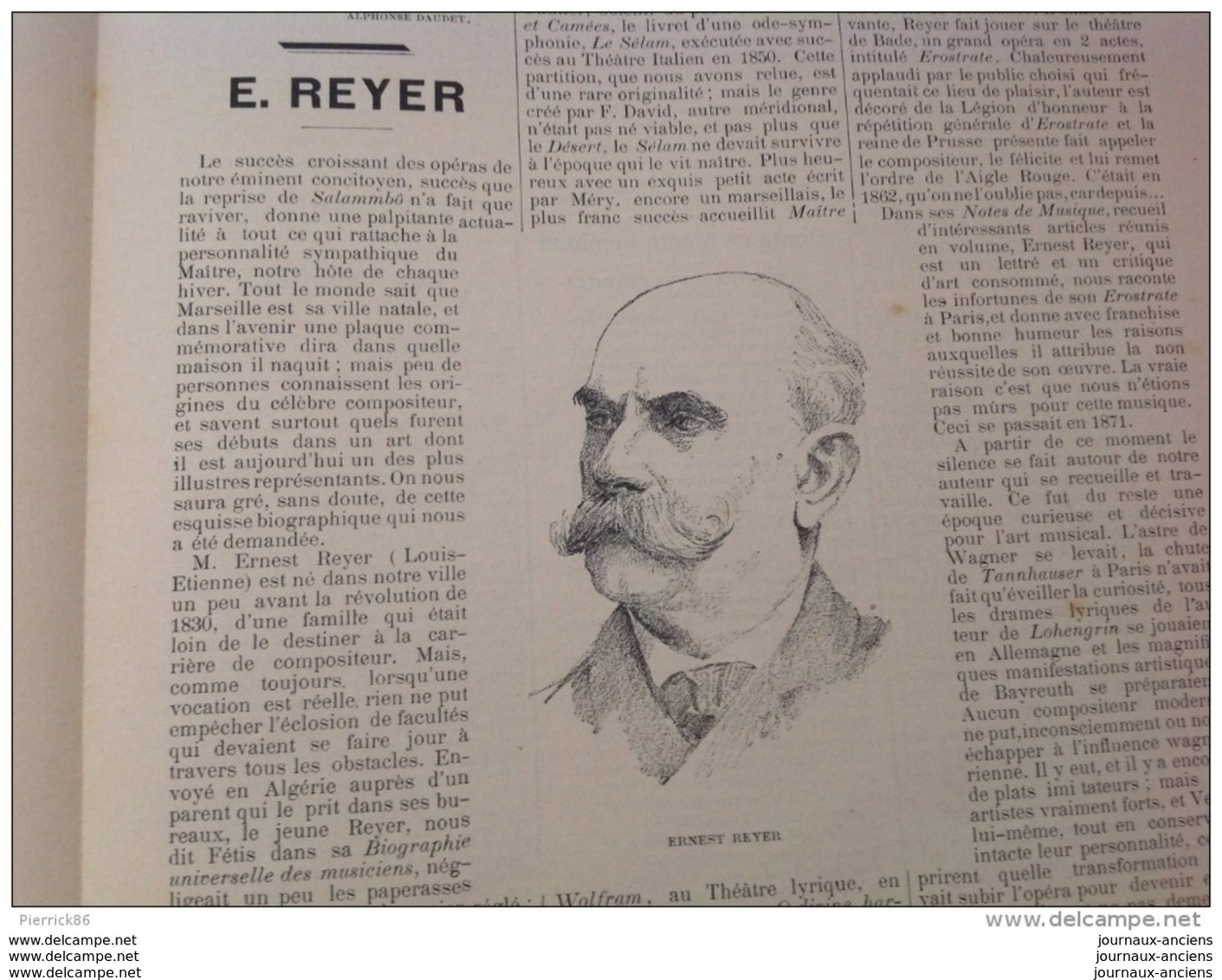 1895 FOS SUR MER ( PROVENCE ) / GOUFFRE DE CRUYS / ERNEST REYER / ROI DE CAMARGUE Suite / CUISINE PROVENÇALE - 1850 - 1899