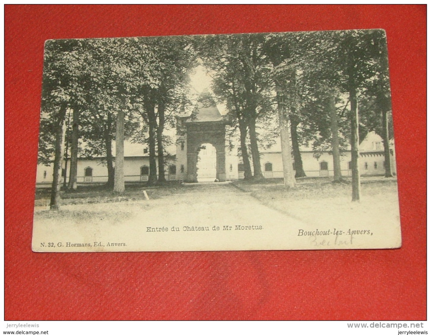 BOUCHOUT - BOECHOUT  -   Ingang Van Het Kasteel Van Moretus   -  1906 - Boechout