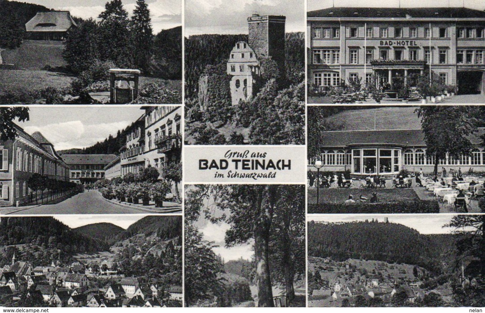 GRUSS AUS BAD TEINACH-REAL PHOTO- VIAGGIATA 1954 - Bad Teinach
