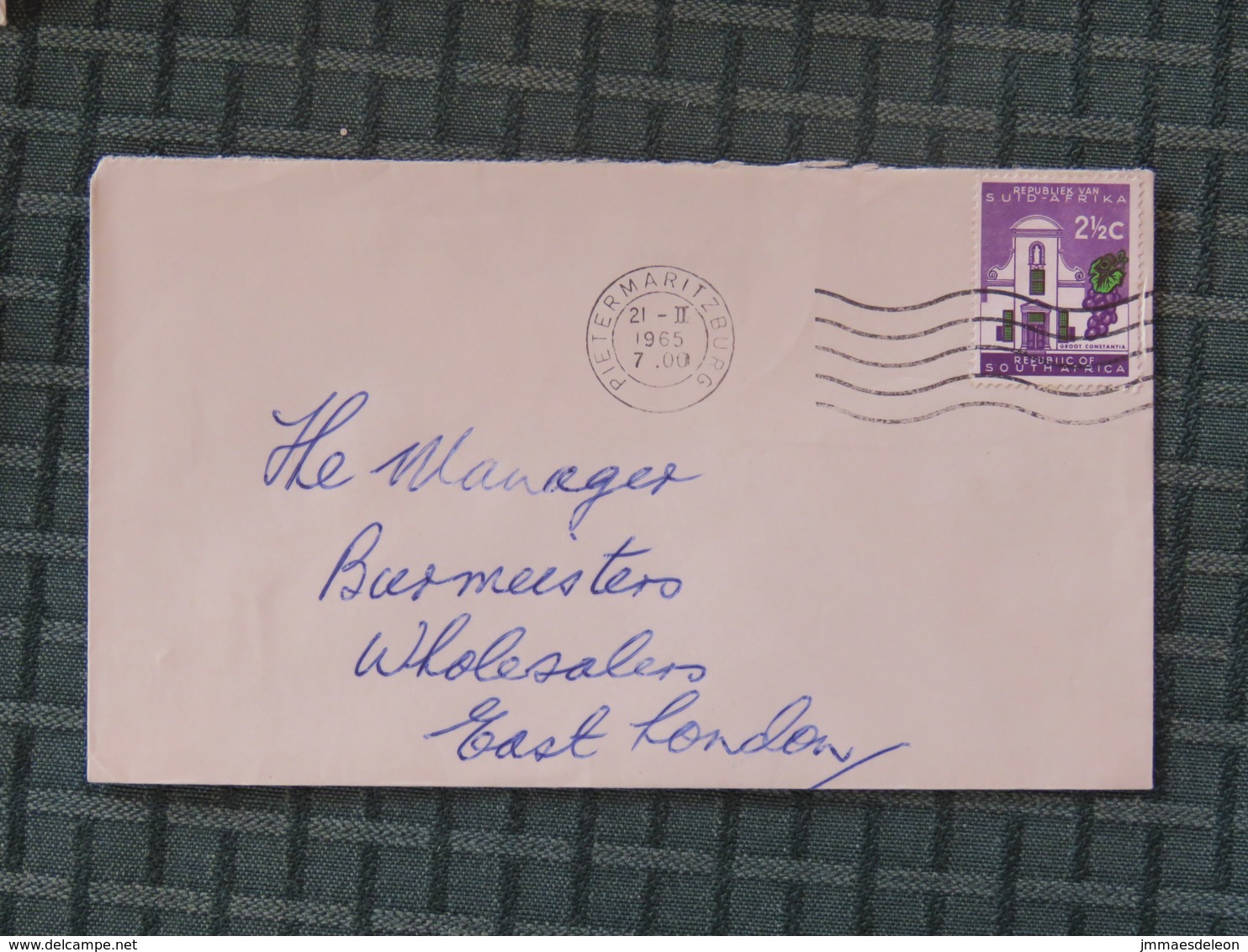 South Africa 1965 Cover Pietermaritzburg To East London - Church - Grapes - Libretti