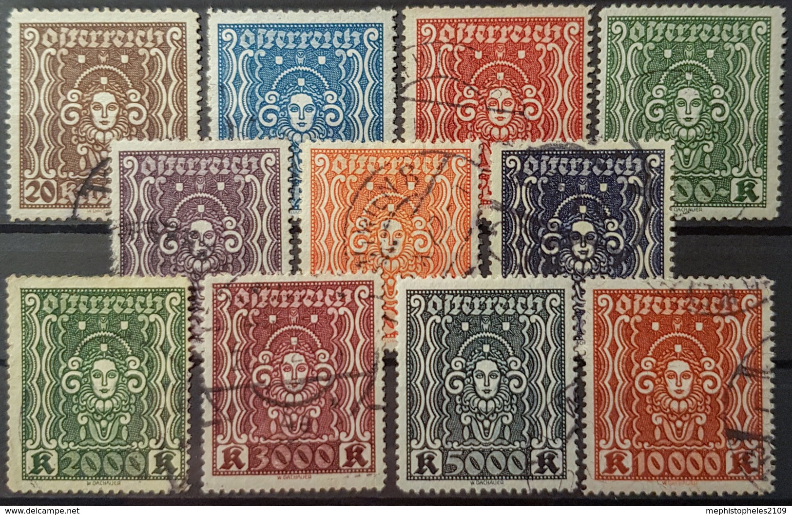 AUSTRIA - Canceled - ANK 398-408A - Complete Set! - Usati