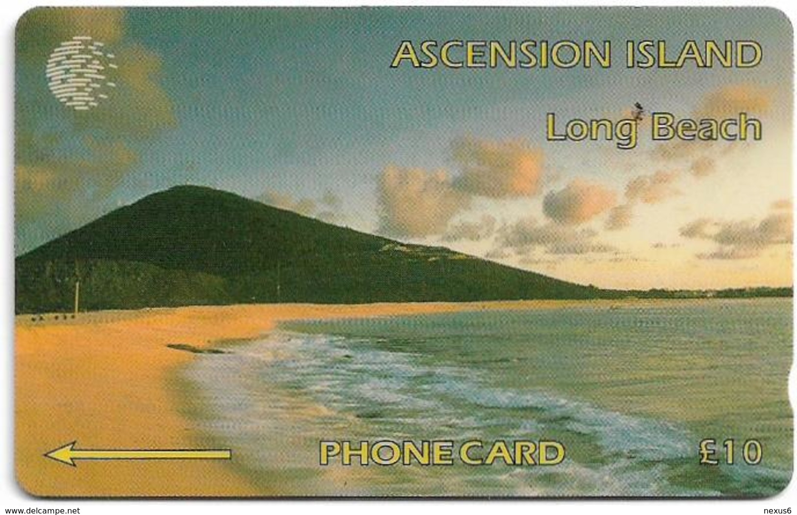 Ascension Isl. - Long Beach, 6CASB, 1994, 5.000ex, Used - Ascension (Ile De L')