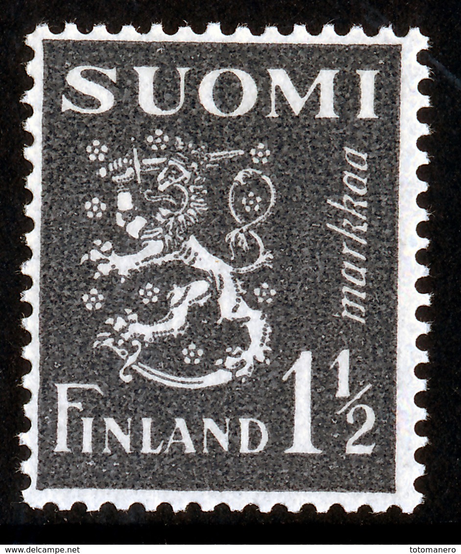 FINLAND 1940 Definitive Lion, MI 230**MNH Dextrine Invisible Gum - Nuovi