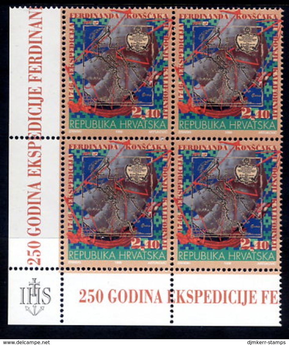 CROATIA 1996 Ferdinand Konscak Block Of 4  MNH / **.  Michel 386 - Croatie