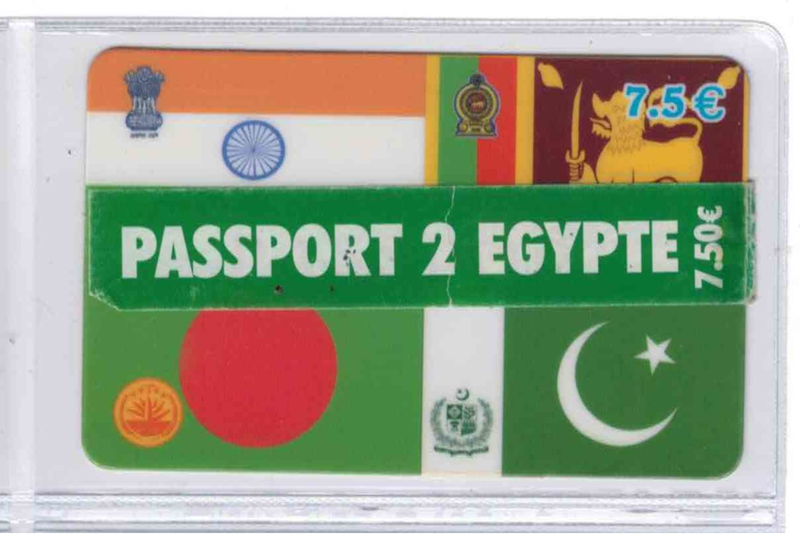 PASSPORT 2 EGYPTE - 7.50 € - Avec Autocollant Recto Et Verso -  Voir Scans - Autres & Non Classés