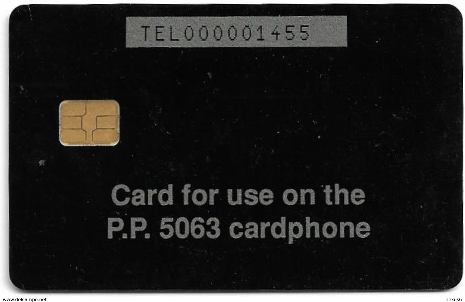 S. Africa - Telkom - Card For Use On The P.P. 5063 Cardphone, Test/Trial Issue 10R, ≅ 10.000ex, Used - Suráfrica