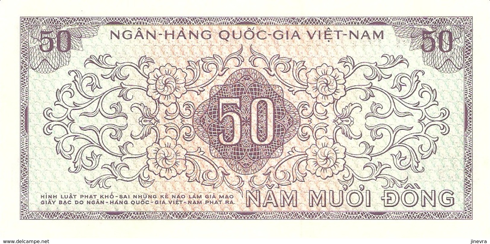 VIETNAM SOUTH 50 DONG 1966 PICK 17a AU - Vietnam