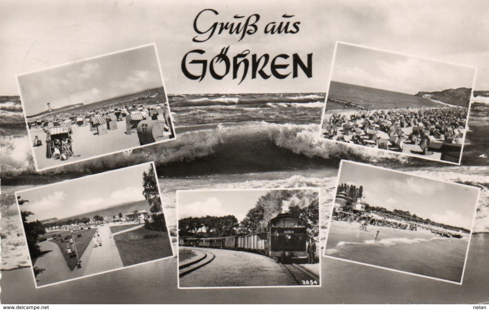 GRUSS AUS GOHREN-REAL PHOTO-   VIAGGIATA 1960 - Göhren
