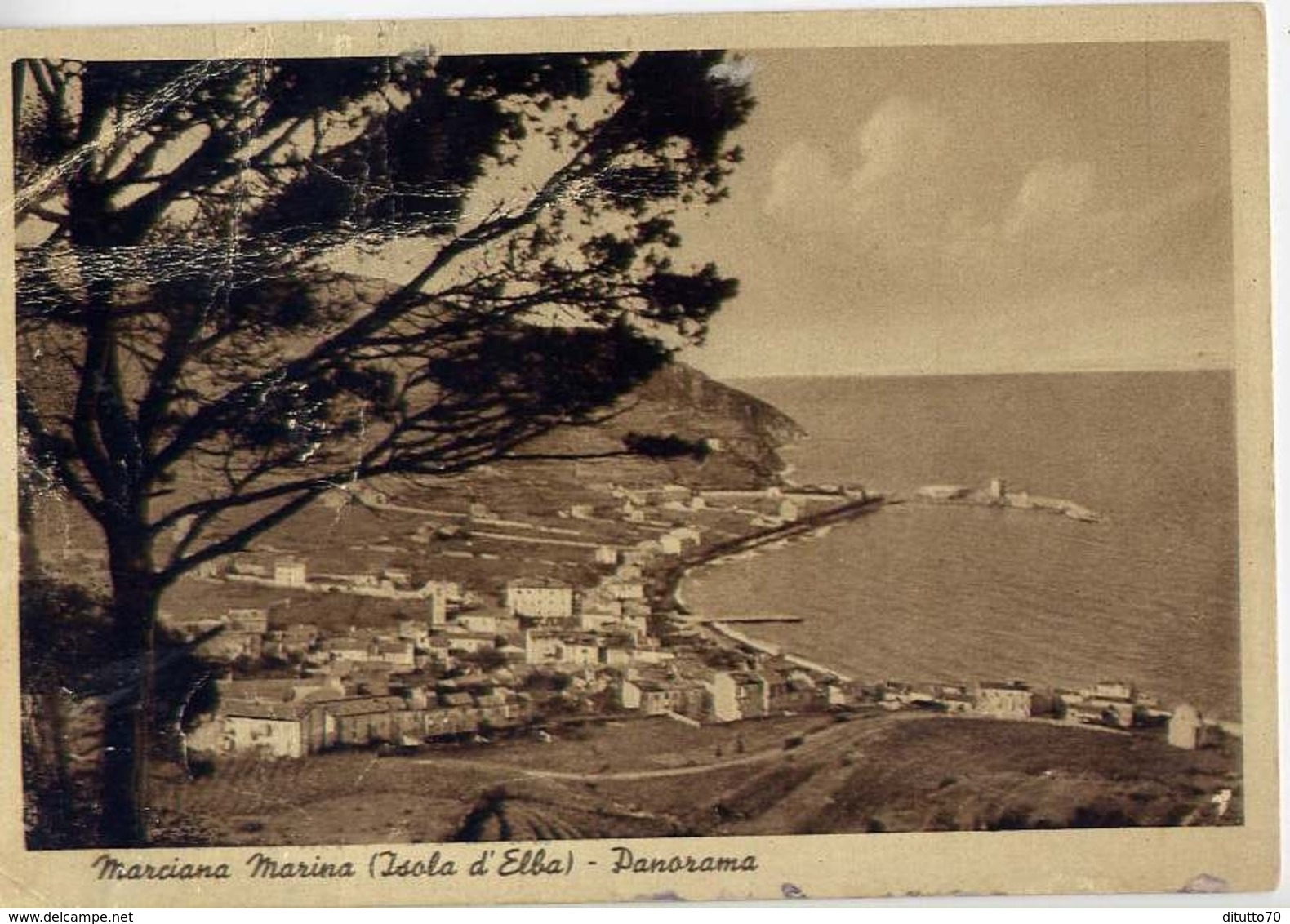 Marciana Marina - Panorama - Isola D'elba - Formato Grande Viaggiata Mancante Di Affrancatura – E 13 - Livorno