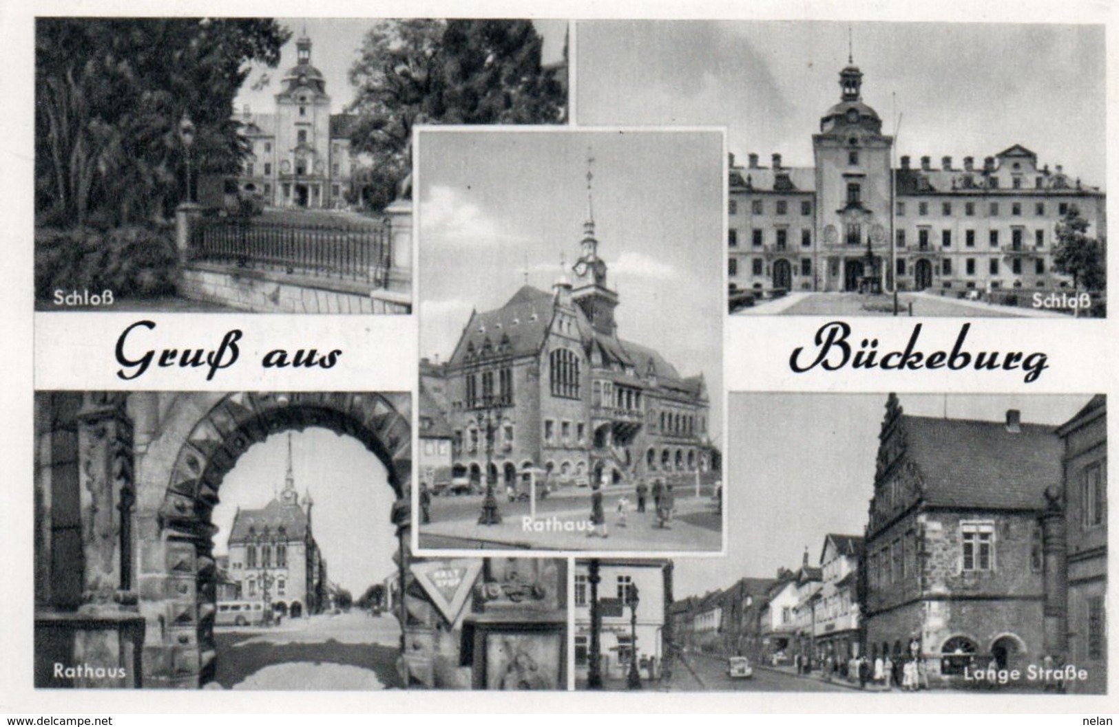 GRUSS AUS BUCKEBURG-  VIAGGIATA 1958 - Bückeburg
