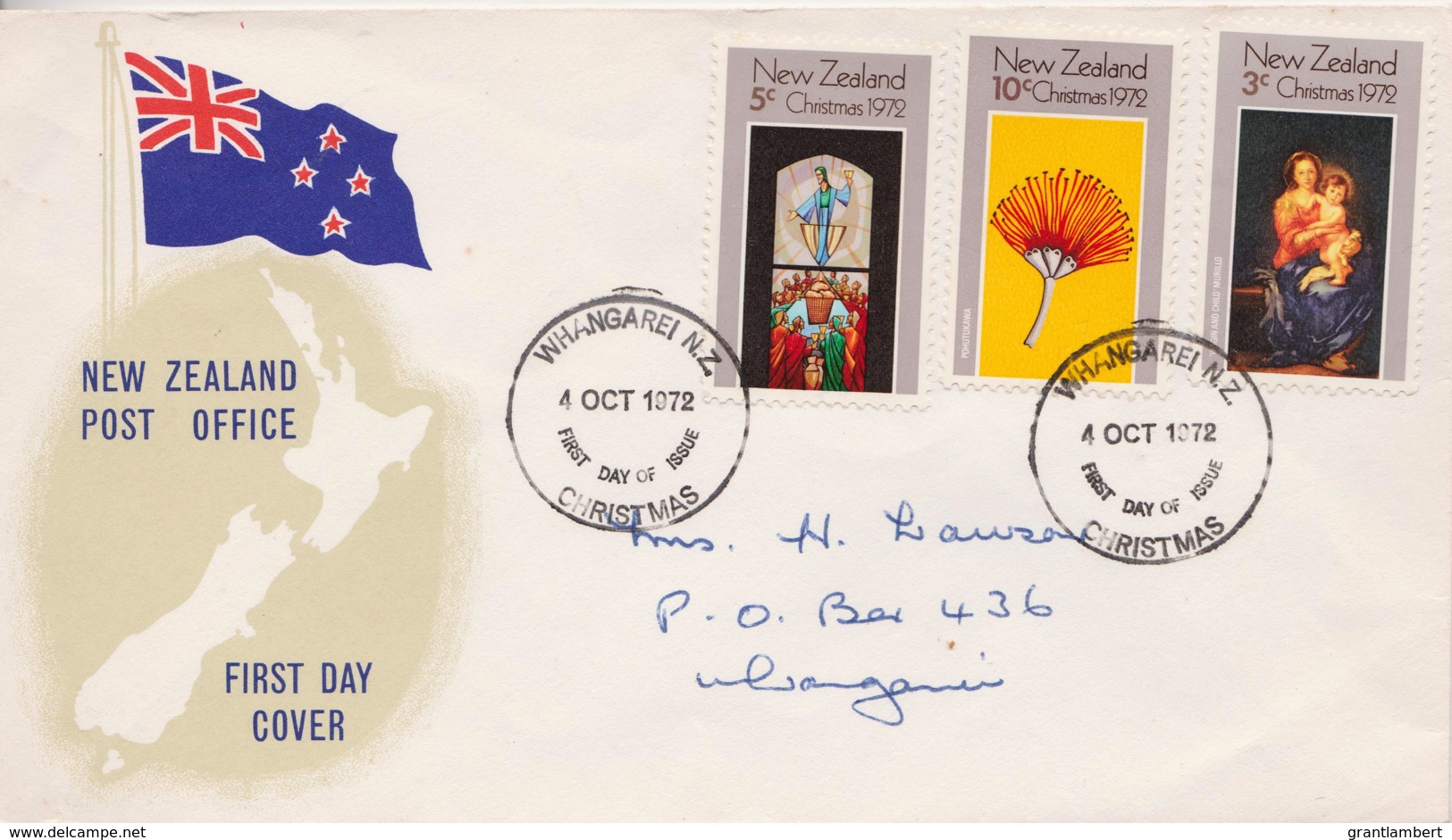 New Zealand 1972 Christmas FDC - FDC