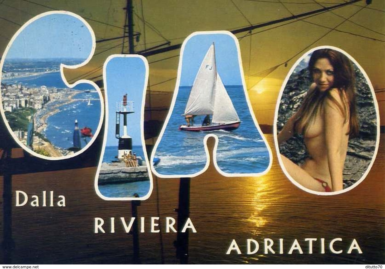 Ciao Dalla Riviera Adriatica - Donnina - Sex - Erotica - Formato Grande Viaggiata – E 13 - Altri & Non Classificati