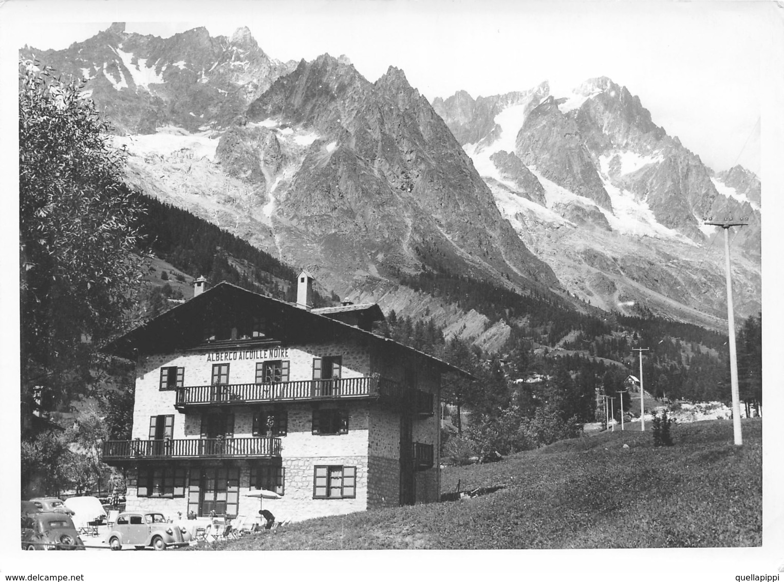 09481 "VALLE D'AOSTA - COURMAYEUR"  VEDUTA.  FOTO ORIGINALE - Luoghi