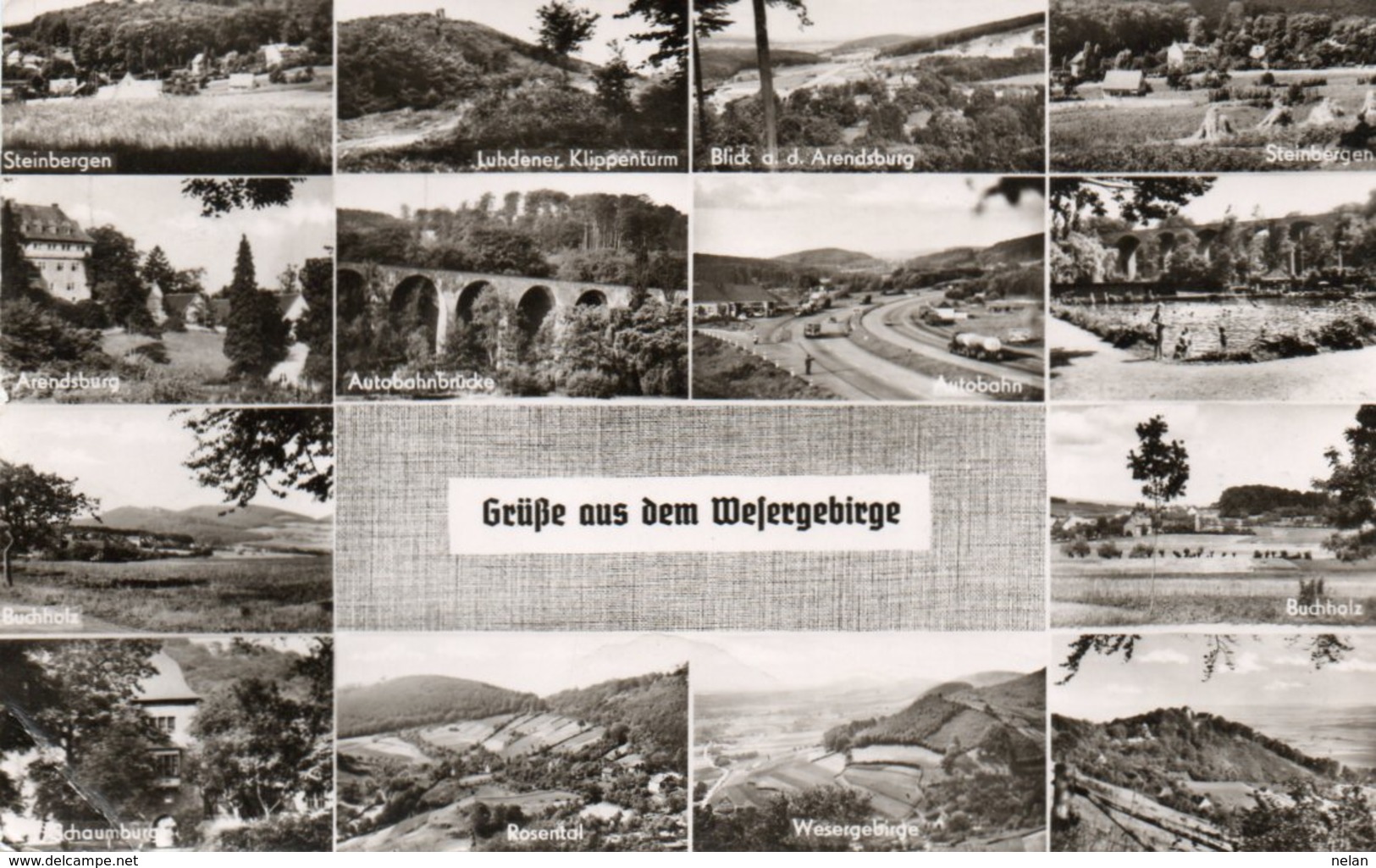 GRUSSE AUS DEM WESERGEBIRGE-  VIAGGIATA 1960 - Rinteln