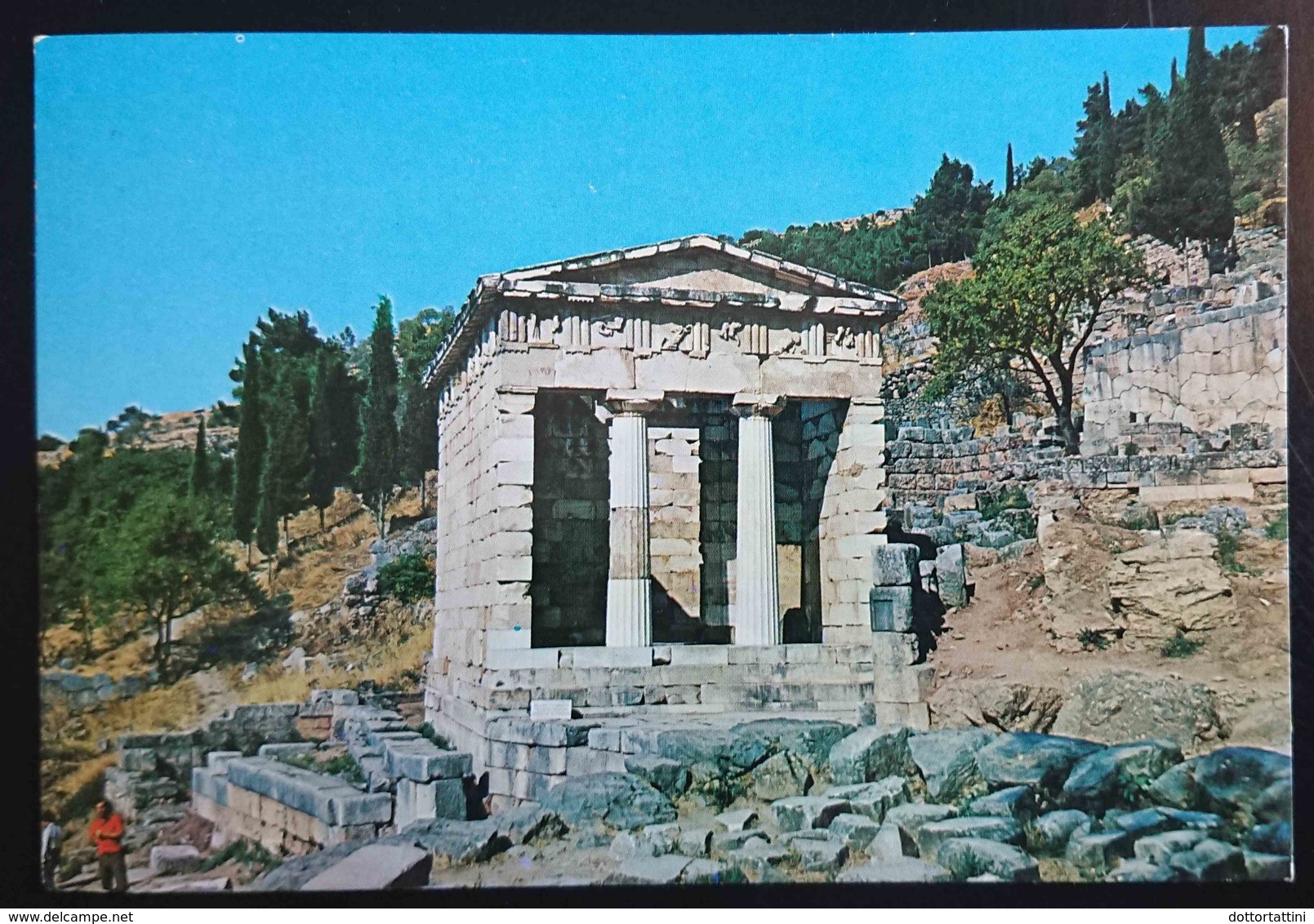 DELPHI - Greece - The Treasure Of The Atenians  -  Vg - Grecia