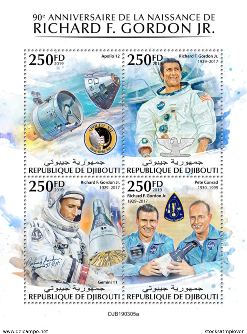 Djibouti   2019 Richard F. Gordon Jr, Astronaut ,space S201907 - Djibouti (1977-...)
