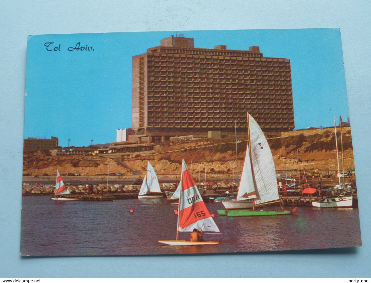 TEL AVIV, The HILTON Hotel View From The Boating Area / Stamp Anno 19?? ( See/voir Photo Detail ) ! - Israel