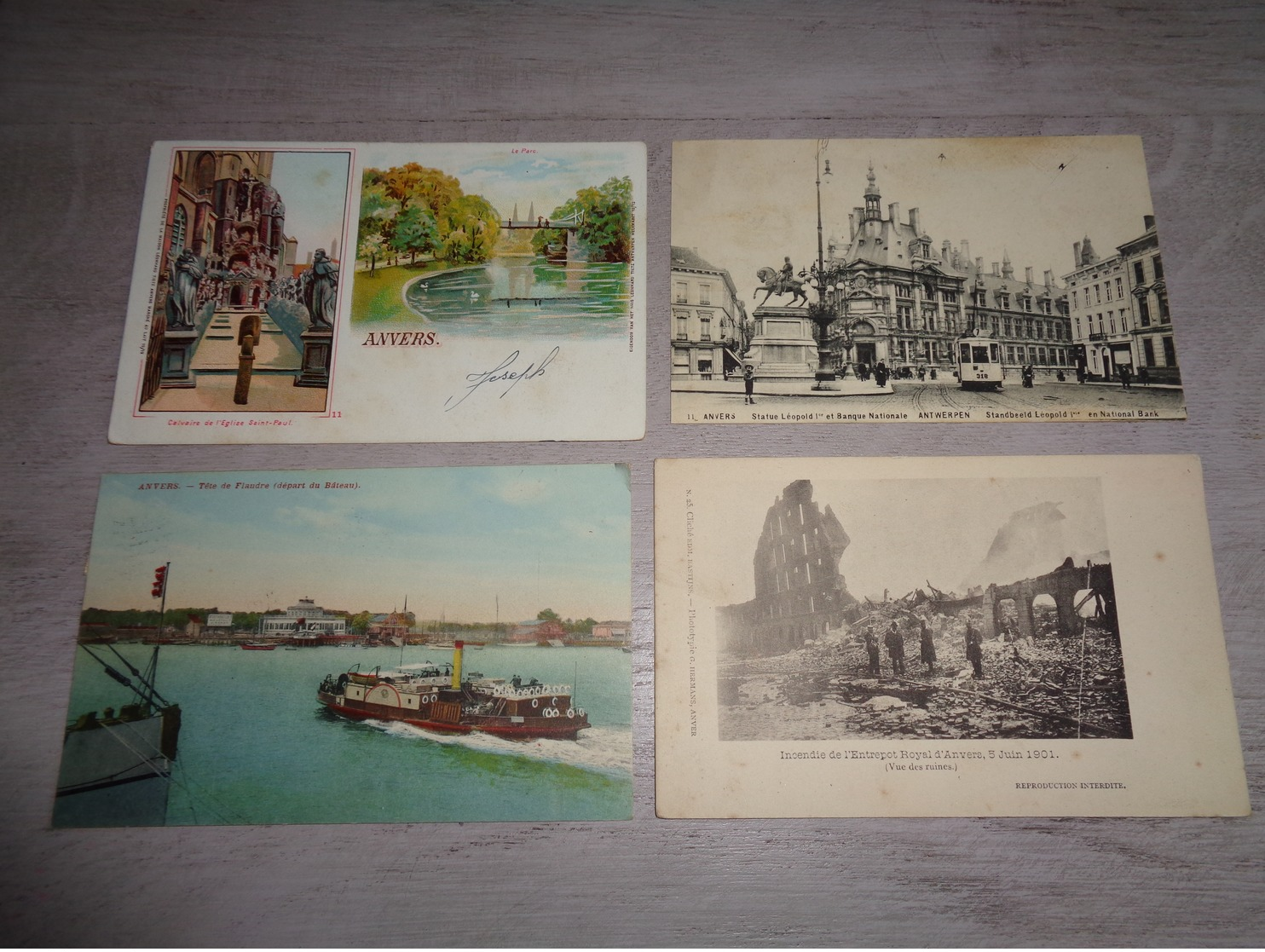 Beau Lot De 60 Cartes Postales De Belgique  Anvers      Mooi Lot Van 60 Postkaarten Van België  Antwerpen - 60 Scans - 5 - 99 Cartes