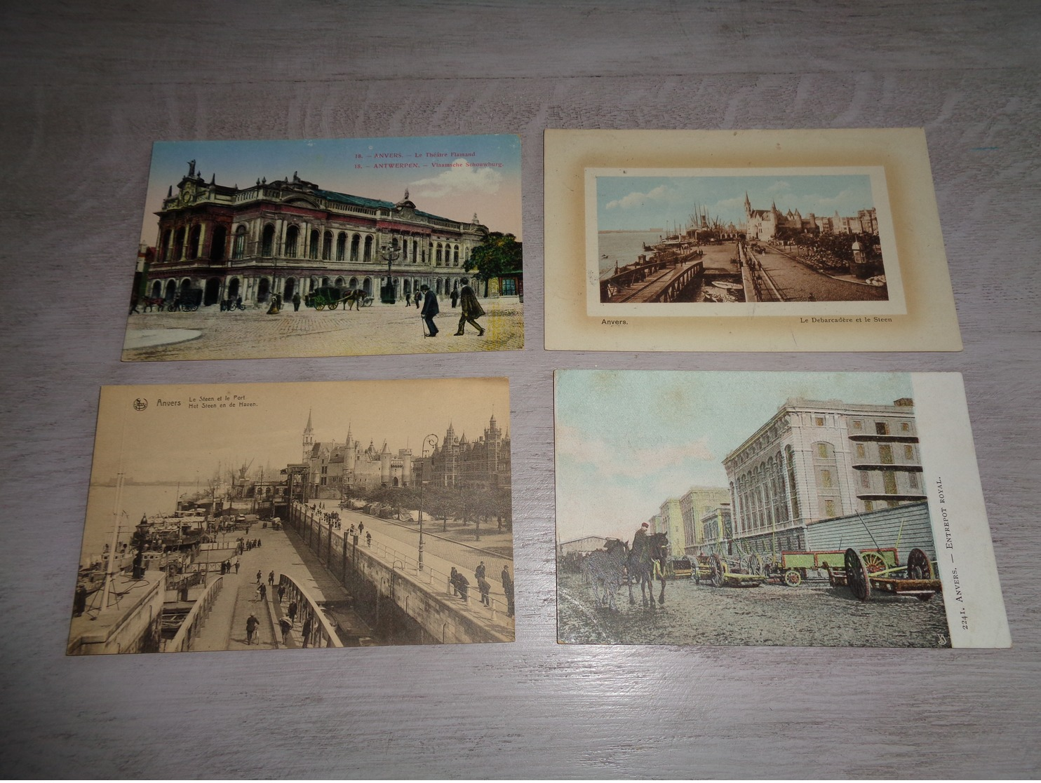 Beau lot de 60 cartes postales de Belgique  Anvers      Mooi lot van 60 postkaarten van België  Antwerpen - 60 scans