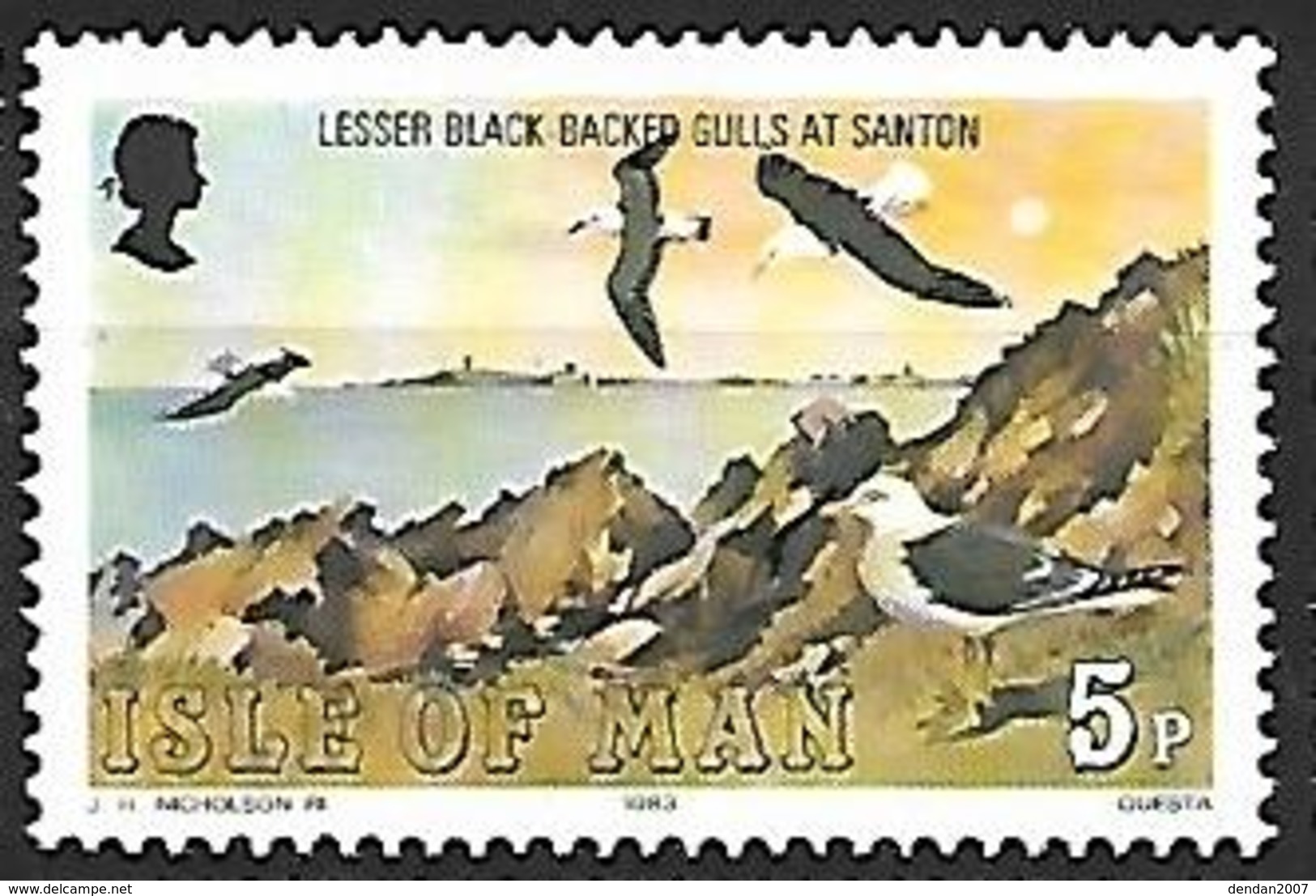 Isle Of MAN - MNH - 1983 -   Lesser Black-backed Gull    Larus Fuscus - Möwen