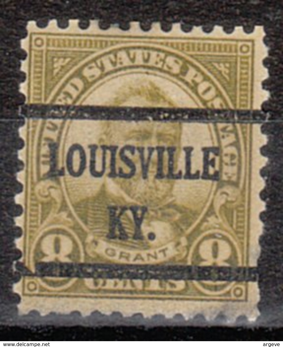 USA Precancel Vorausentwertung Preo, Bureau Kentucky, Louisville 640-43, Stamp Defect - Vorausentwertungen