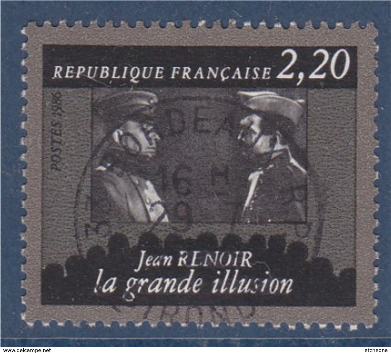 = Cinquantenaire De La Cinémathèque Française, Jean Renoir, La Grande Illusion, 2f20 N°2436 Oblitéré - Oblitérés