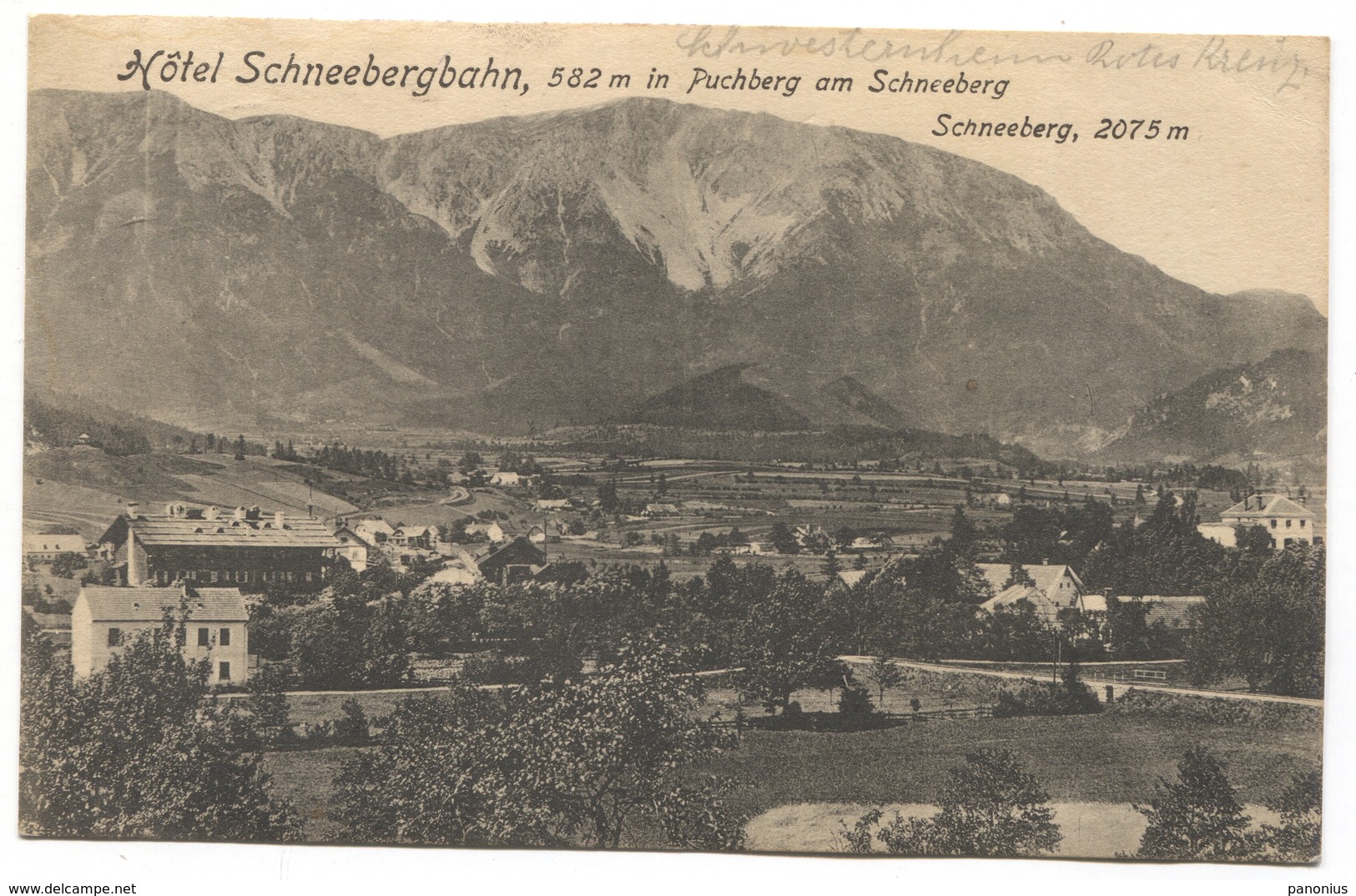 SCHNEEBERGBAHN HOTEL - AUSTRIA, PUCHBERG In SCHNEEBERG, OLD PC - Schneeberggebiet