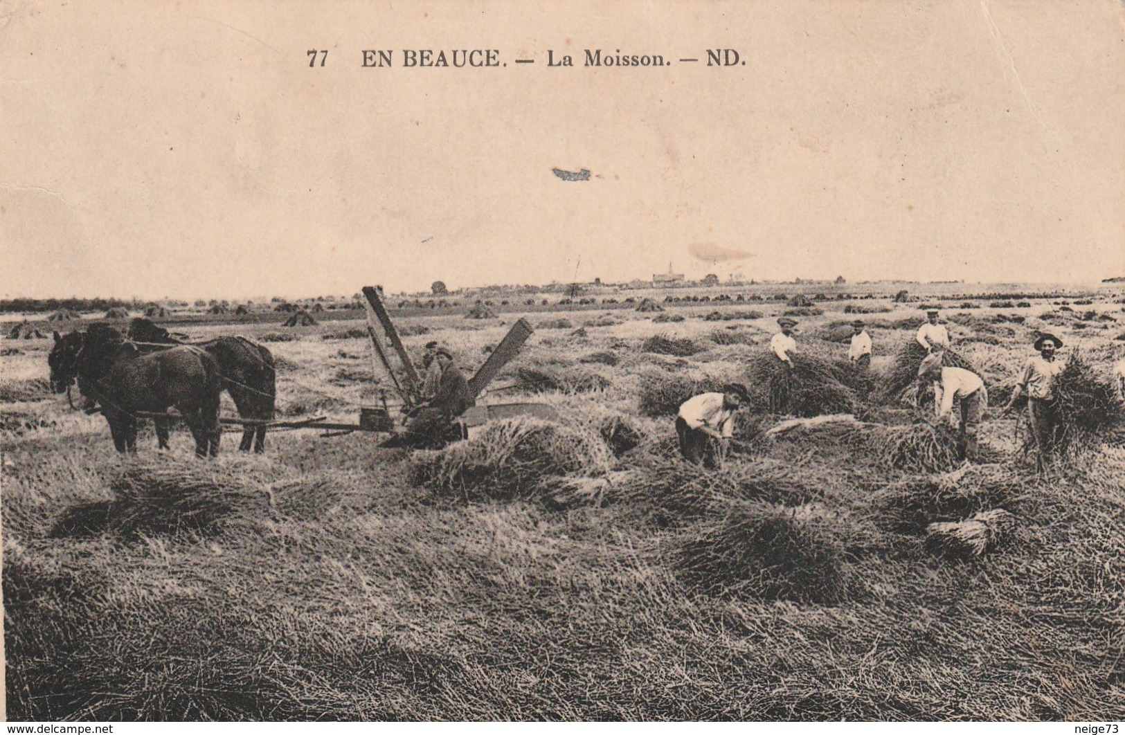 Carte Postale Ancienne Intéressante - En Beauce - La Moisson - Landwirtschaftl. Anbau