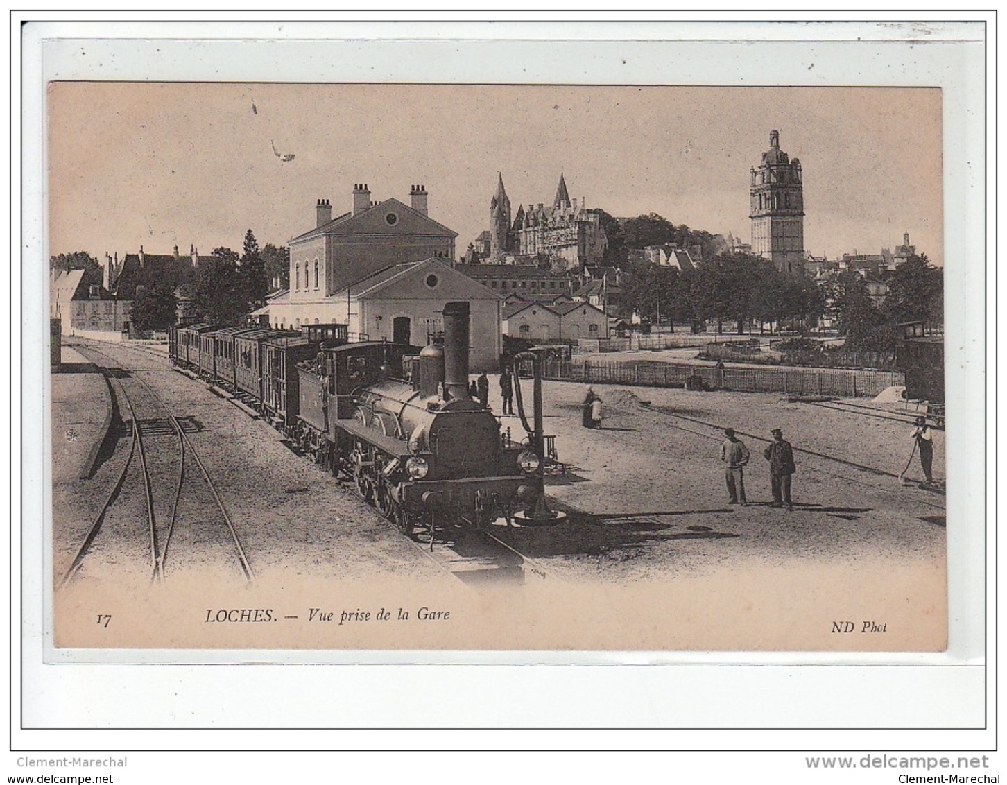 LOCHES - Vue Prise De La Gare - Très Bon état - Loches