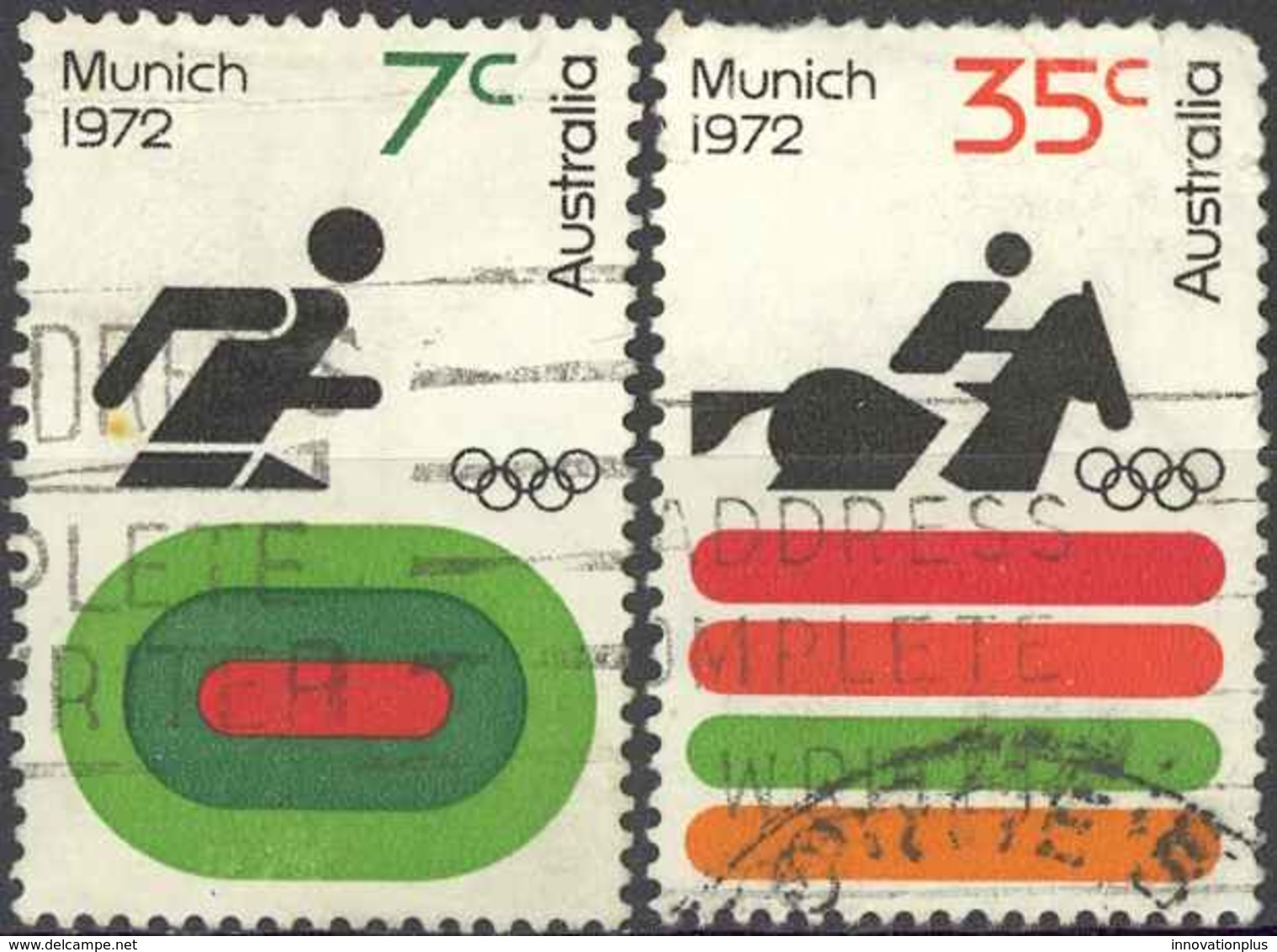 Australia Sc# 527-530 (Assorted) Used 1972 7c-35c Olympics - Used Stamps